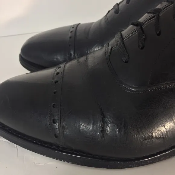 Stuart’s Choice Paul Stuart Leather Oxfords Sz 11D