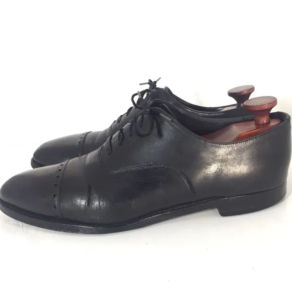 Stuart’s Choice Paul Stuart Leather Oxfords Sz 11D