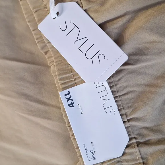 Stylus Mens Chino shorts 4XL in Gold dust