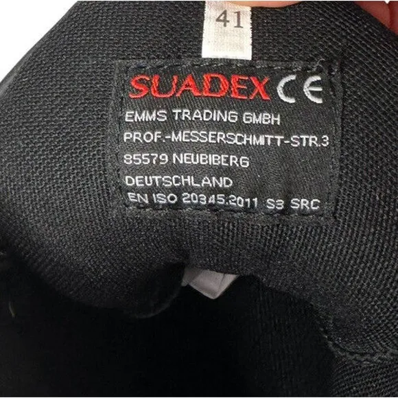 SUADEX Steel Toe Men 8 Women 9.5 Lightweight Work Boots Green Black NEW