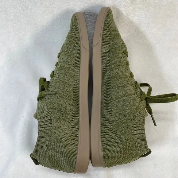 SUAVS Zilker Knit Sneakers Olive Green Lightweight Lace Up Shoes Sz 11