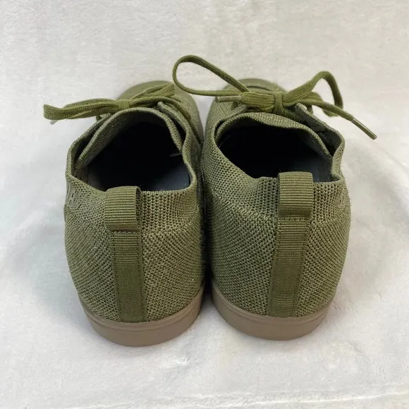 SUAVS Zilker Knit Sneakers Olive Green Lightweight Lace Up Shoes Sz 11