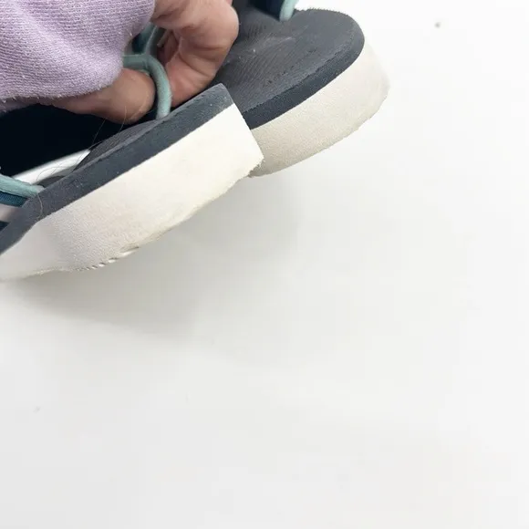 Suicoke Moto-Cab Slide Sandal White Blue Womens Size 7 36
