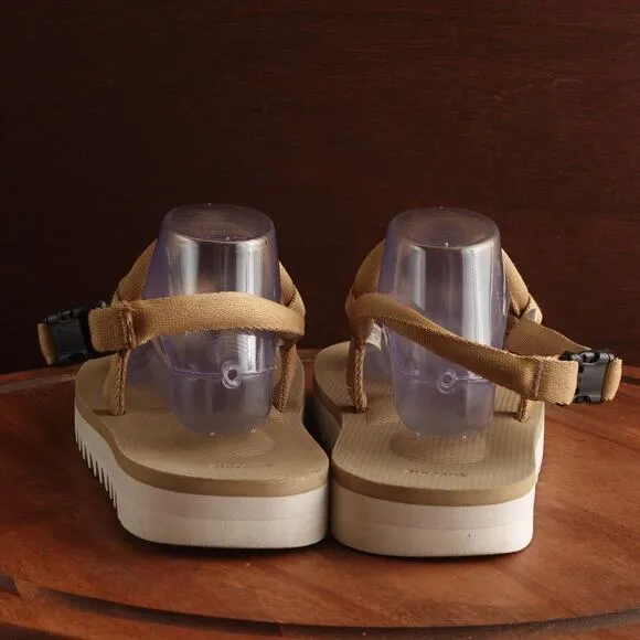 Suicoke Sandals Mens SZ 11 Beige Kat-3 Adjustable Summer Lightweight Travel Shoe