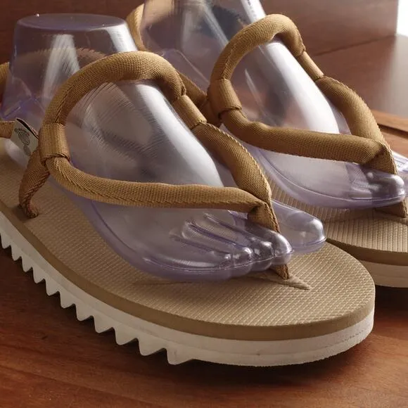 Suicoke Sandals Mens SZ 11 Beige Kat-3 Adjustable Summer Lightweight Travel Shoe