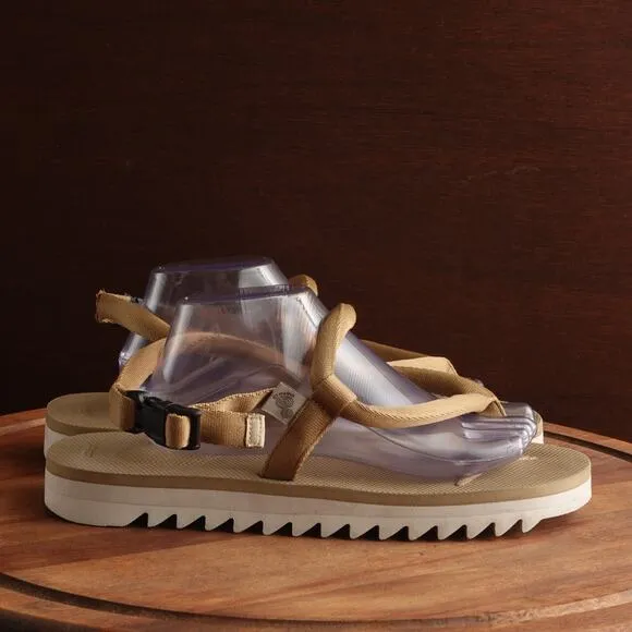 Suicoke Sandals Mens SZ 11 Beige Kat-3 Adjustable Summer Lightweight Travel Shoe