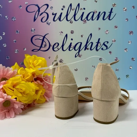 SUPER SALE XWIDE MICROSUEDE SANDAL HEELS