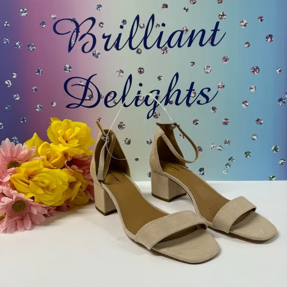 SUPER SALE XWIDE MICROSUEDE SANDAL HEELS