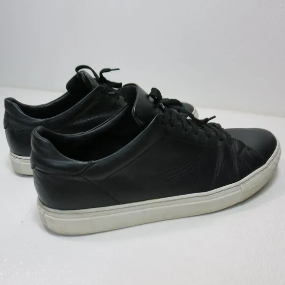 Svensson Leather Classic Low Black White Hand Made Men's Comfort Oxfords Sz 44
