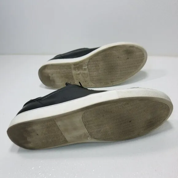 Svensson Leather Classic Low Black White Hand Made Men's Comfort Oxfords Sz 44