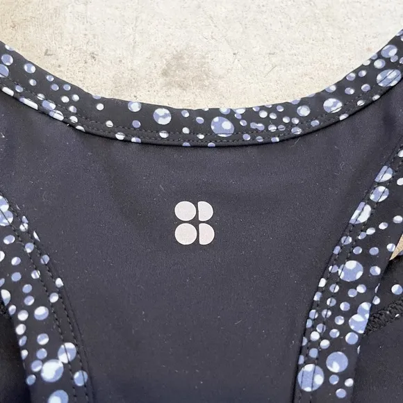 Sweaty Betty NWT Power Frame Workout Tank in Blue Celestial Dot