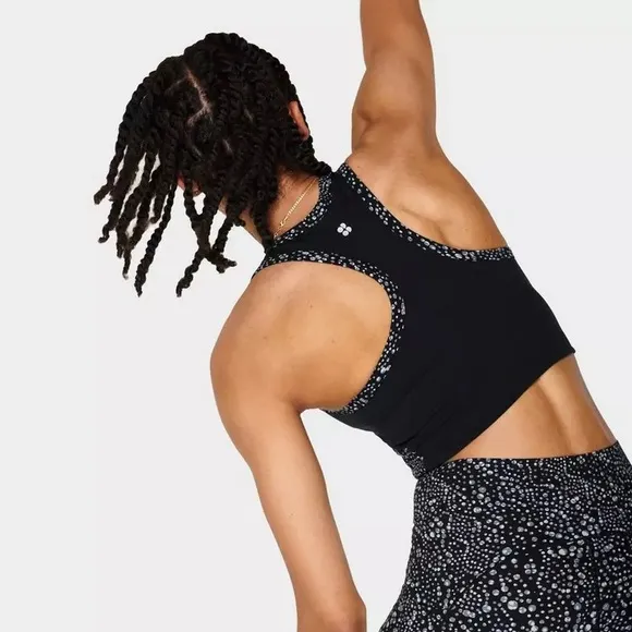 Sweaty Betty NWT Power Frame Workout Tank in Blue Celestial Dot