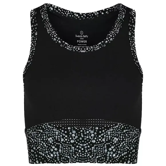 Sweaty Betty NWT Power Frame Workout Tank in Blue Celestial Dot