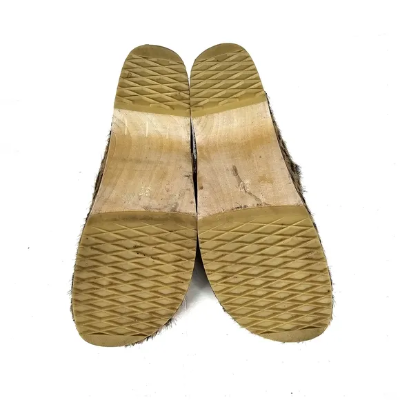 Swedish Hasbeens Husband Cheetah Clogs