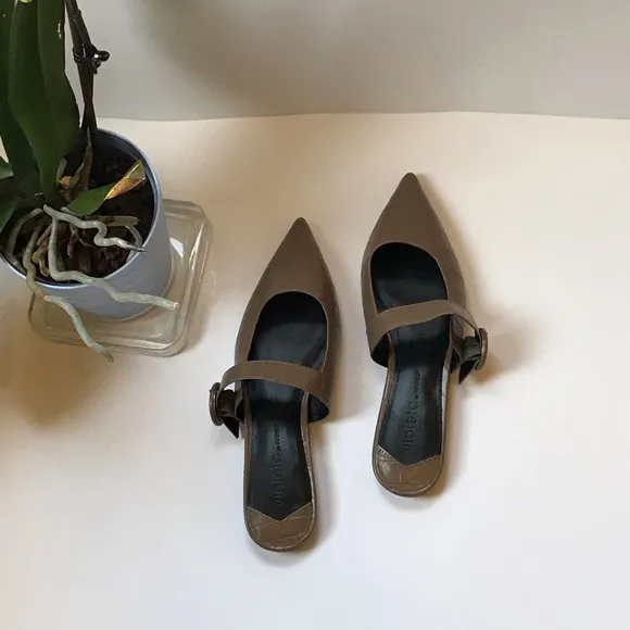 Sz 5.5 Mango | Flats Slide-On | Violet Café Mocha 💋