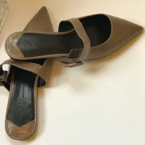 Sz 5.5 Mango | Flats Slide-On | Violet Café Mocha 💋