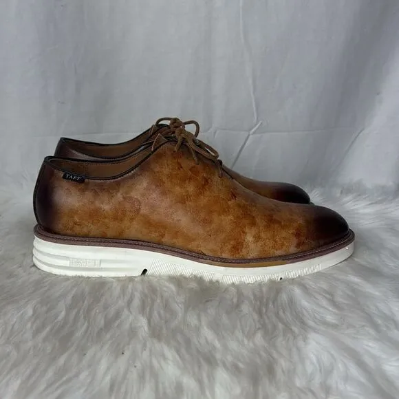 Taft 365 Men's Model 101 Wholecut Oxfords Walnut Ombre Leather Size 11