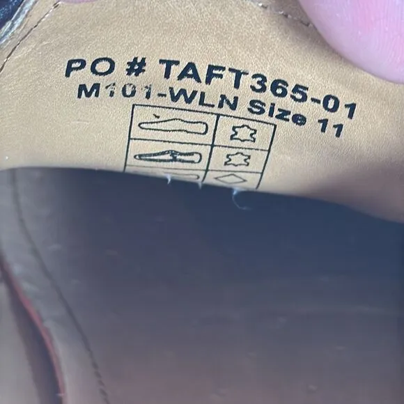 Taft 365 Men's Model 101 Wholecut Oxfords Walnut Ombre Leather Size 11