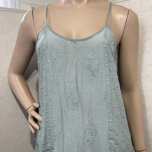 Talisman maxi Slip Dress Size S oversized, boho, floral, race back Tiered