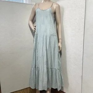 Talisman maxi Slip Dress Size S oversized, boho, floral, race back Tiered