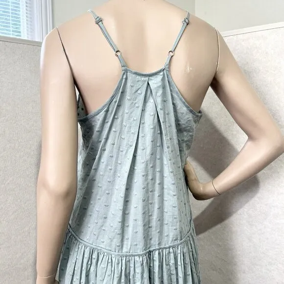 Talisman maxi Slip Dress Size S oversized, boho, floral, race back Tiered