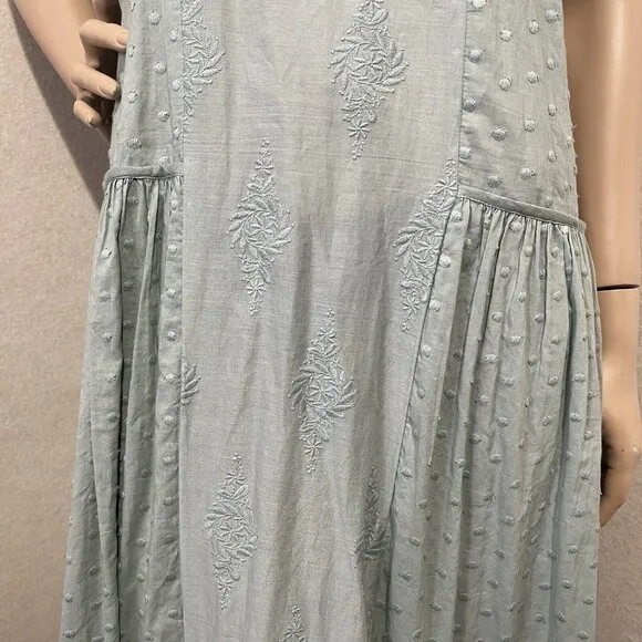 Talisman maxi Slip Dress Size S oversized, boho, floral, race back Tiered