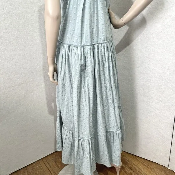 Talisman maxi Slip Dress Size S oversized, boho, floral, race back Tiered