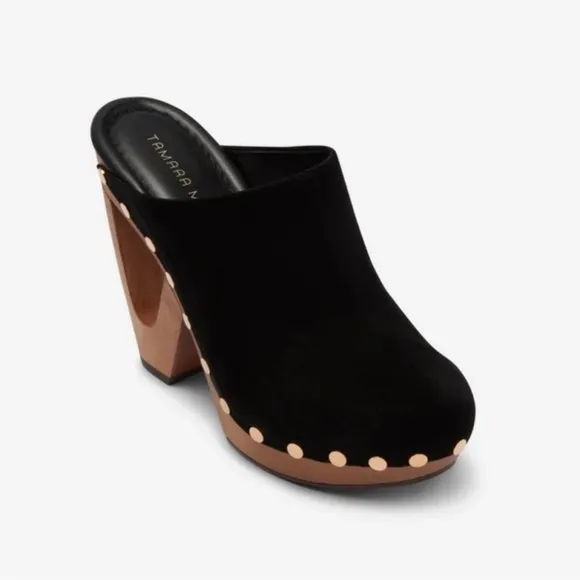 Tamara Mellon Grass roots clogs suede