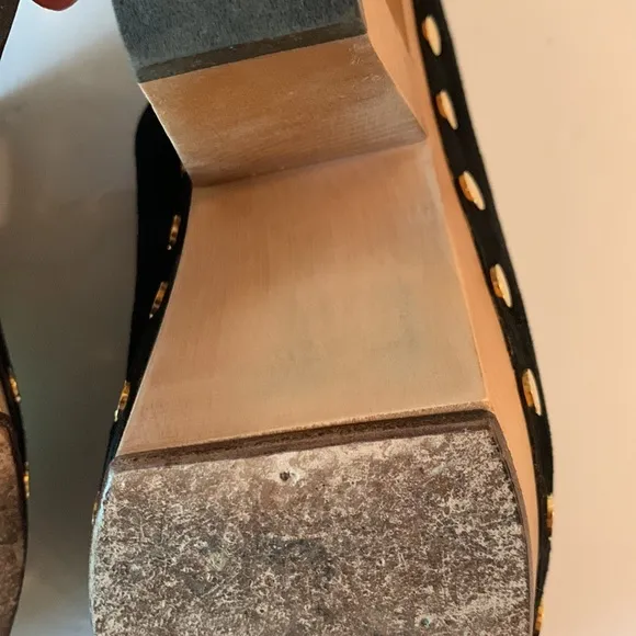 Tamara Mellon Grass roots clogs suede