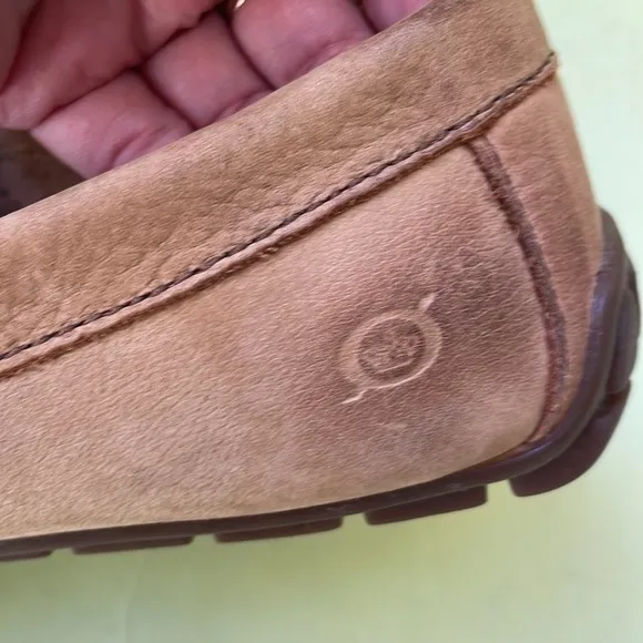 Tan Born super soft suede leather shoes