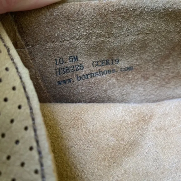 Tan Born super soft suede leather shoes