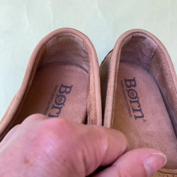 Tan Born super soft suede leather shoes