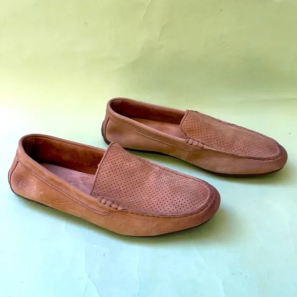 Tan Born super soft suede leather shoes