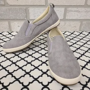 Taos Dandy Gray Canvas Slip On Shoes Size 8.5