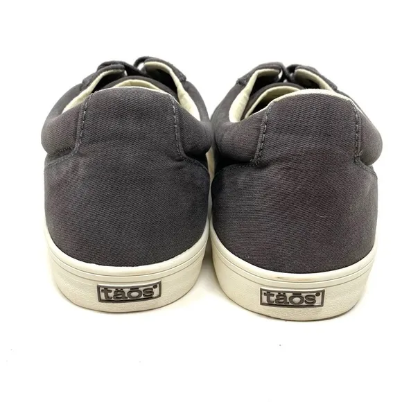Taos Footwear Men’s Starsky Sneakers Graphite Distressed Canvas