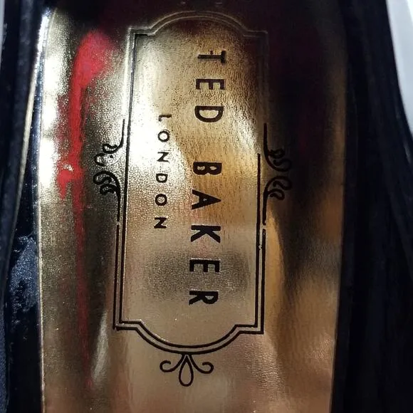 Ted Baker London 7.5 US or EU 38 Black Patent Leather Stiletto Heels
