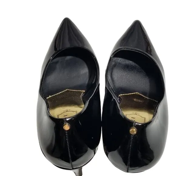 Ted Baker London 7.5 US or EU 38 Black Patent Leather Stiletto Heels