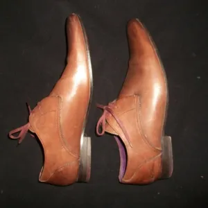 Ted Baker London Patrii Brown Leather Lace Up Oxfords 8M