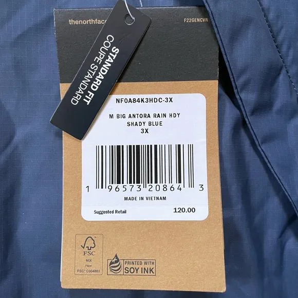 The North Face Men’s Big Antora Rain Hoodie