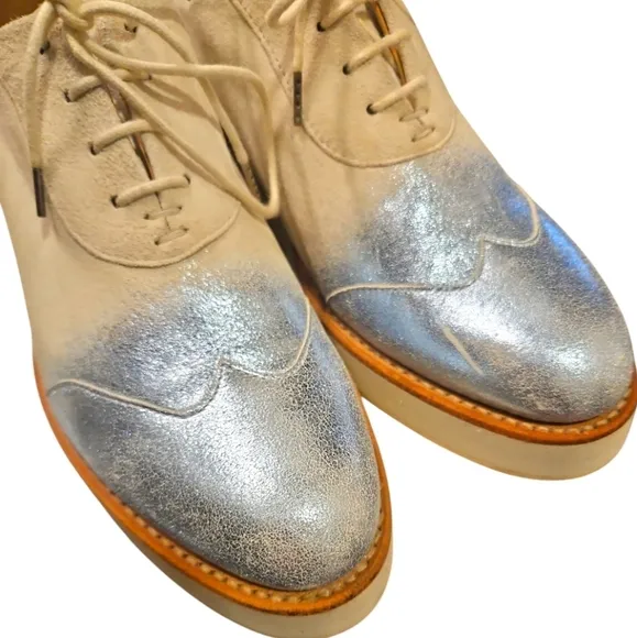 THE OFFICE OF ANGELA SCOTT | Mr Evanson Metallic Ombre Oxfords ~Size EU39 / US 9