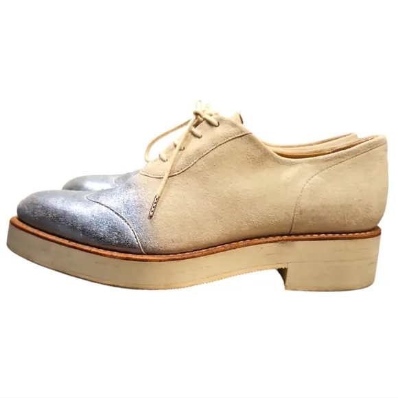 THE OFFICE OF ANGELA SCOTT | Mr Evanson Metallic Ombre Oxfords ~Size EU39 / US 9