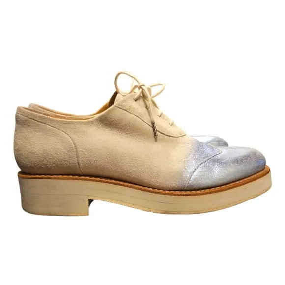 THE OFFICE OF ANGELA SCOTT | Mr Evanson Metallic Ombre Oxfords ~Size EU39 / US 9