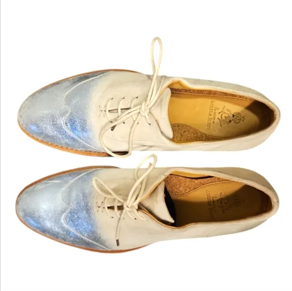 THE OFFICE OF ANGELA SCOTT | Mr Evanson Metallic Ombre Oxfords ~Size EU39 / US 9