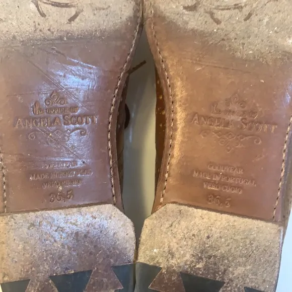 The Office of Angela Scott Oxfords Brown Leather 36.5 EUC