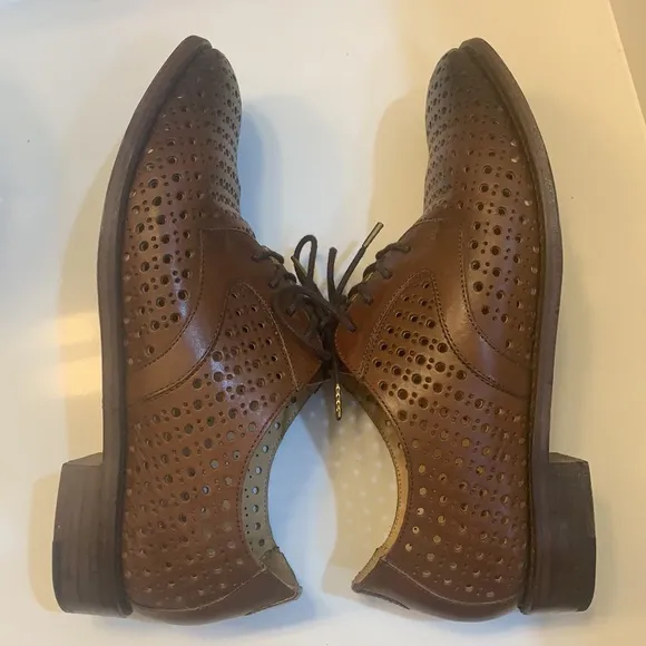 The Office of Angela Scott Oxfords Brown Leather 36.5 EUC