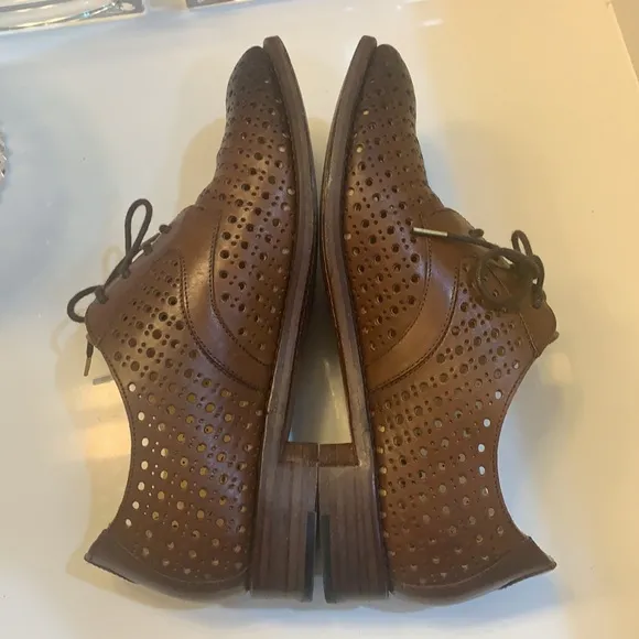 The Office of Angela Scott Oxfords Brown Leather 36.5 EUC