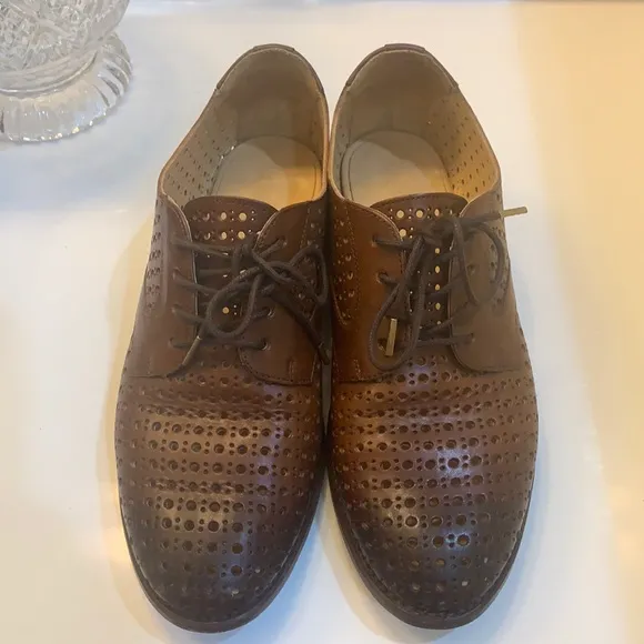 The Office of Angela Scott Oxfords Brown Leather 36.5 EUC