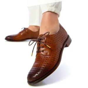 The Office of Angela Scott Oxfords Brown Leather 36.5 EUC