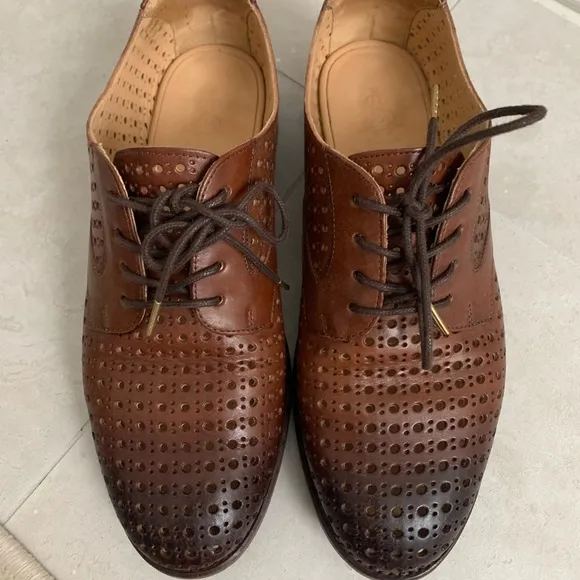 The Office of Angela Scott Oxfords Brown Leather 36.5 EUC