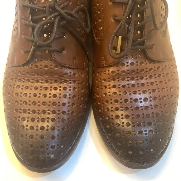 The Office of Angela Scott Oxfords Brown Leather 36.5 EUC